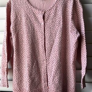 Nue Options - Pink Polka Dot Cardigan - XL
